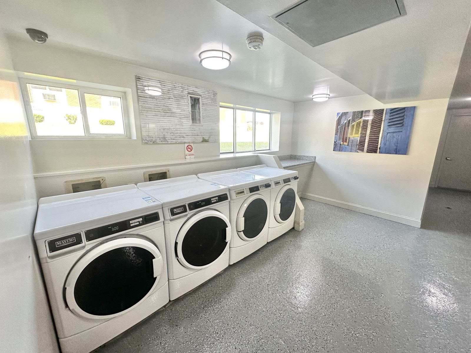 Resident laundry room at Dutchess Apartments