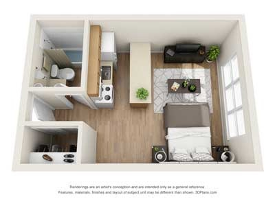 Studio Floorplan A