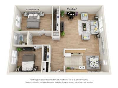 2-Bedroom Floorplan A