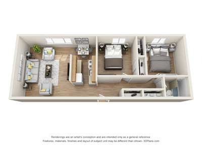 2-Bedroom Floorplan A