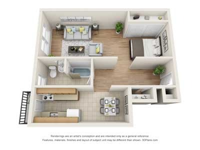 Studio Floorplan A